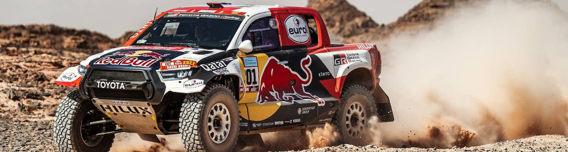 Изображение на странице НАССЕР АЛЬ-АТТИЯ ЗА РУЛЕМ TOYOTA HILUX СТАЛ ПОБЕДИТЕЛЕМ РАЛЛИ-РЕЙДА «ДАКАР-2022» Тойота Центр Екатеринбург Запад